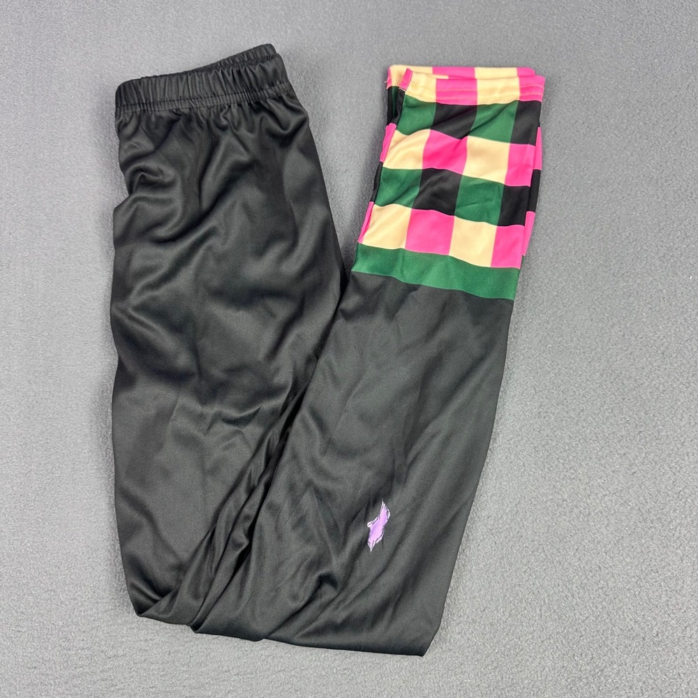 Wednesday Enid Sinclair Cosplay Leggings Black Multi Color Checkered Medium